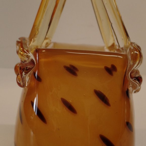 GLASS PURSE-HAND BLOWN VERY ATTRACTIVE-PERFECT CON - Picture 2 of 12